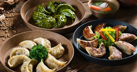 An assortment of dumplings