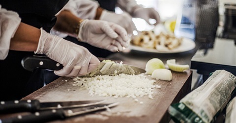 Food being prepared