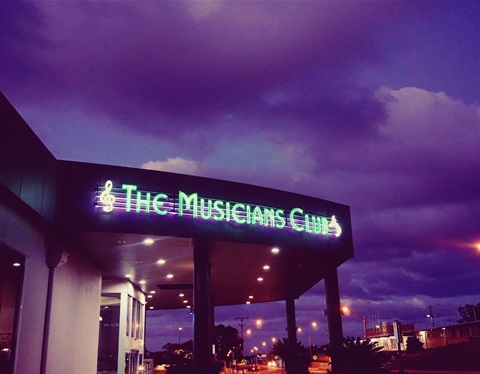 The Musicians Club  entrance