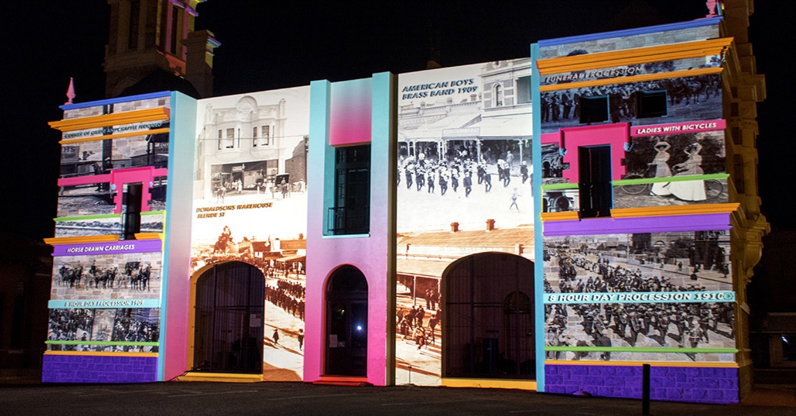 The 2018 Town Hall Facade Heritage Projection