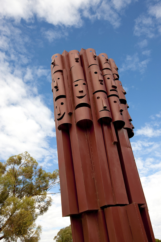 Hart Man Iron Sculpture